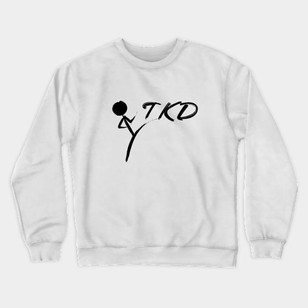 Brushed TKD Logo Taekwondo Crewneck Sweatshirt by SpinningKickTKD